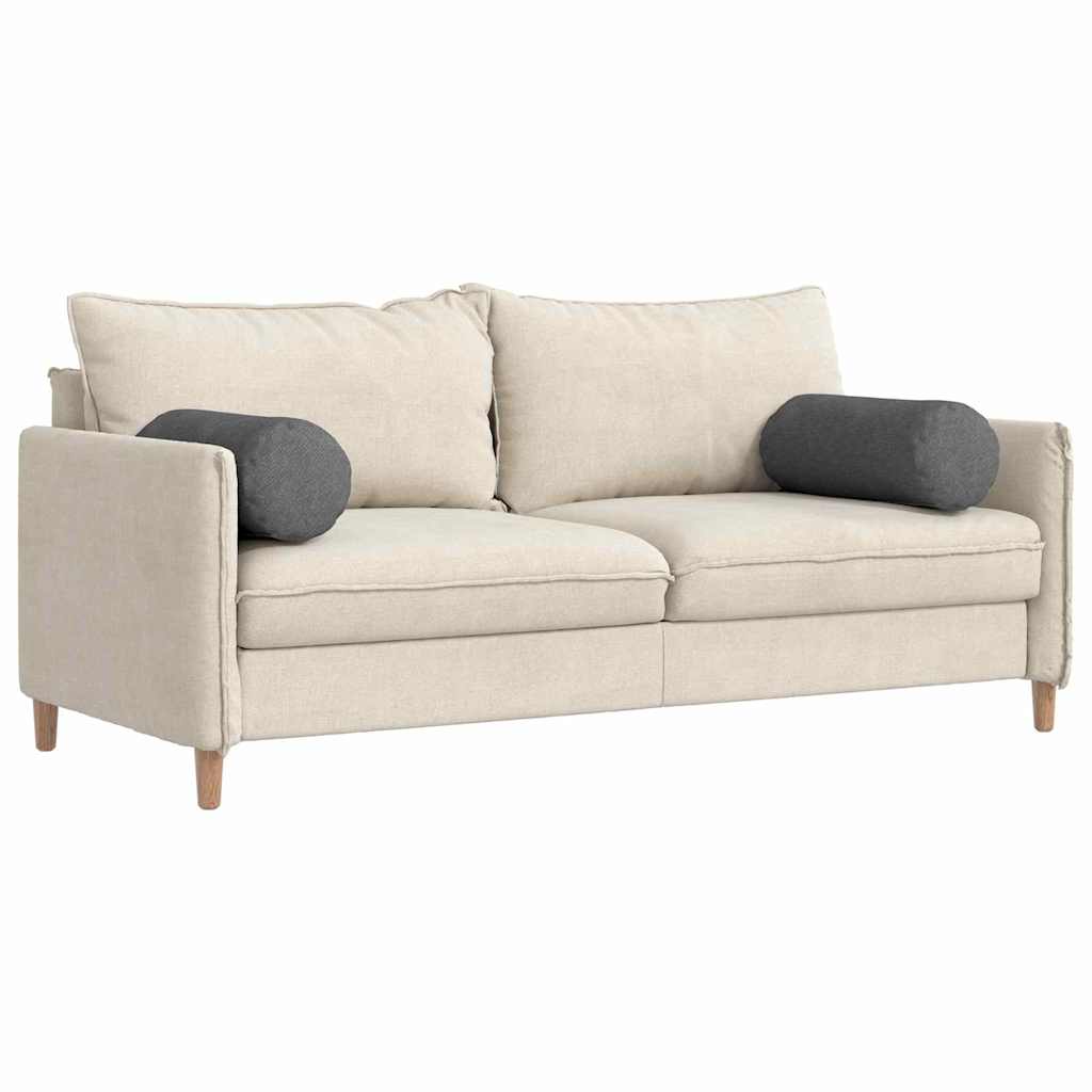 Bolster Pillows 2 pcs Dark Grey Ø 25 x 70 cm Corduroy Fabric